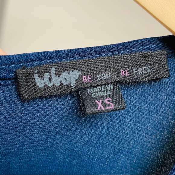 NEW BeBop Navy Wrap Jumpsuit XS - Picture 4 of 8